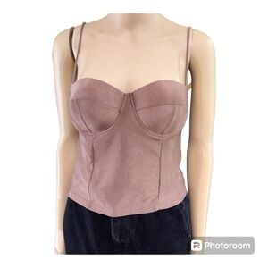 Sweet Heart Sexy Gothic Over Bust Corset Push Up Bra Tank Bustier